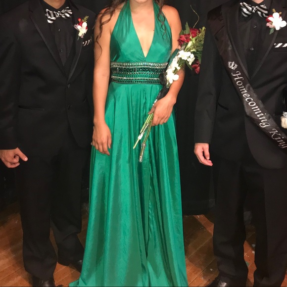 Sheri Hill Prom Dress Green - Picture 9 of 9